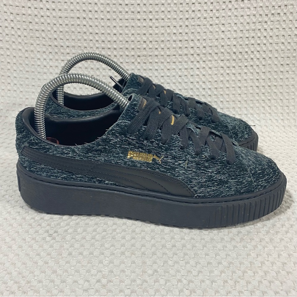 Puma Platform Suede Elemental Puma BLK Shoes Sneakers 36222401; Women’s Size 7